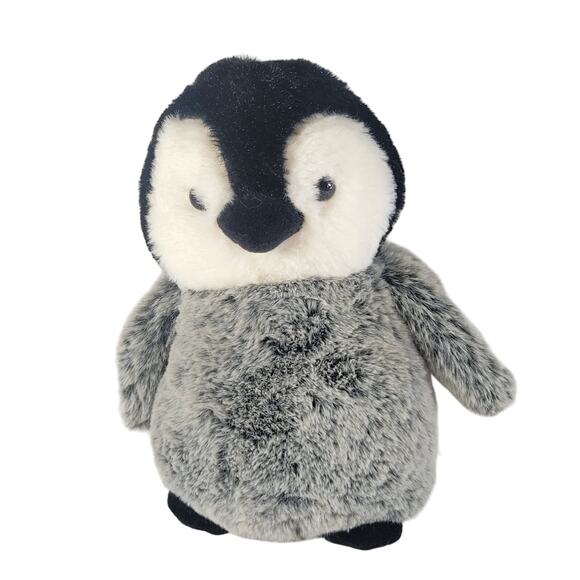 Kellytoy Gray Black Penguin Plush 9" Soft Cuddly Toy Stuffed Animal - Picture 1 of 8